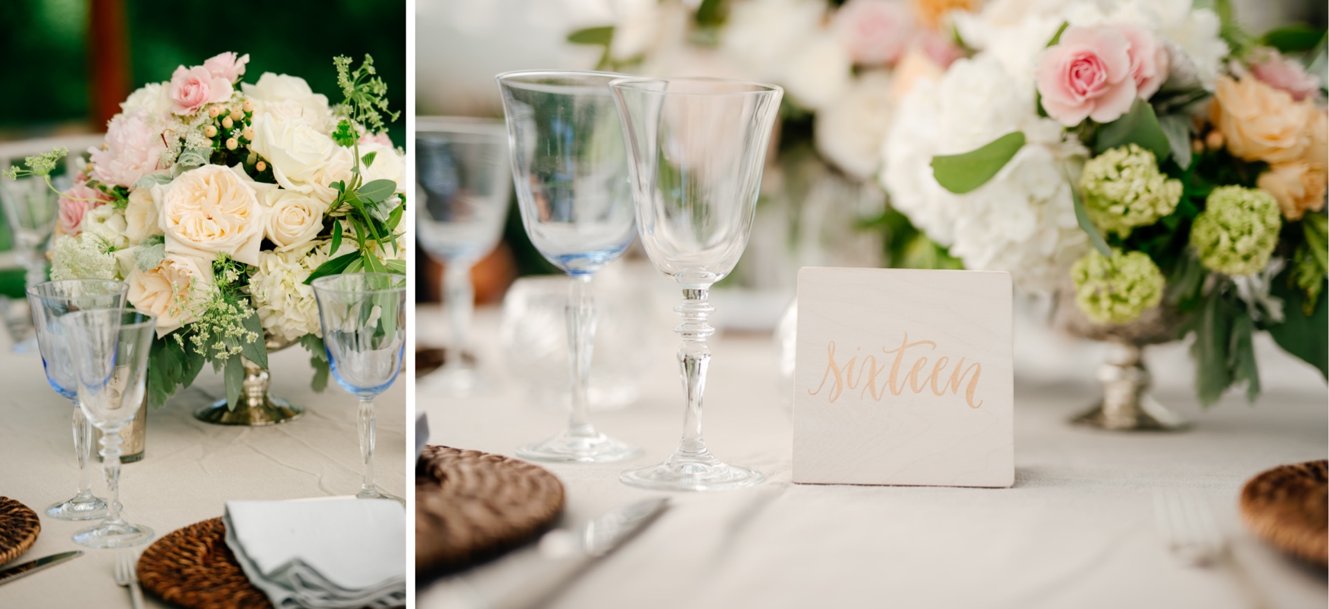 wedding seating table numbers made of wood