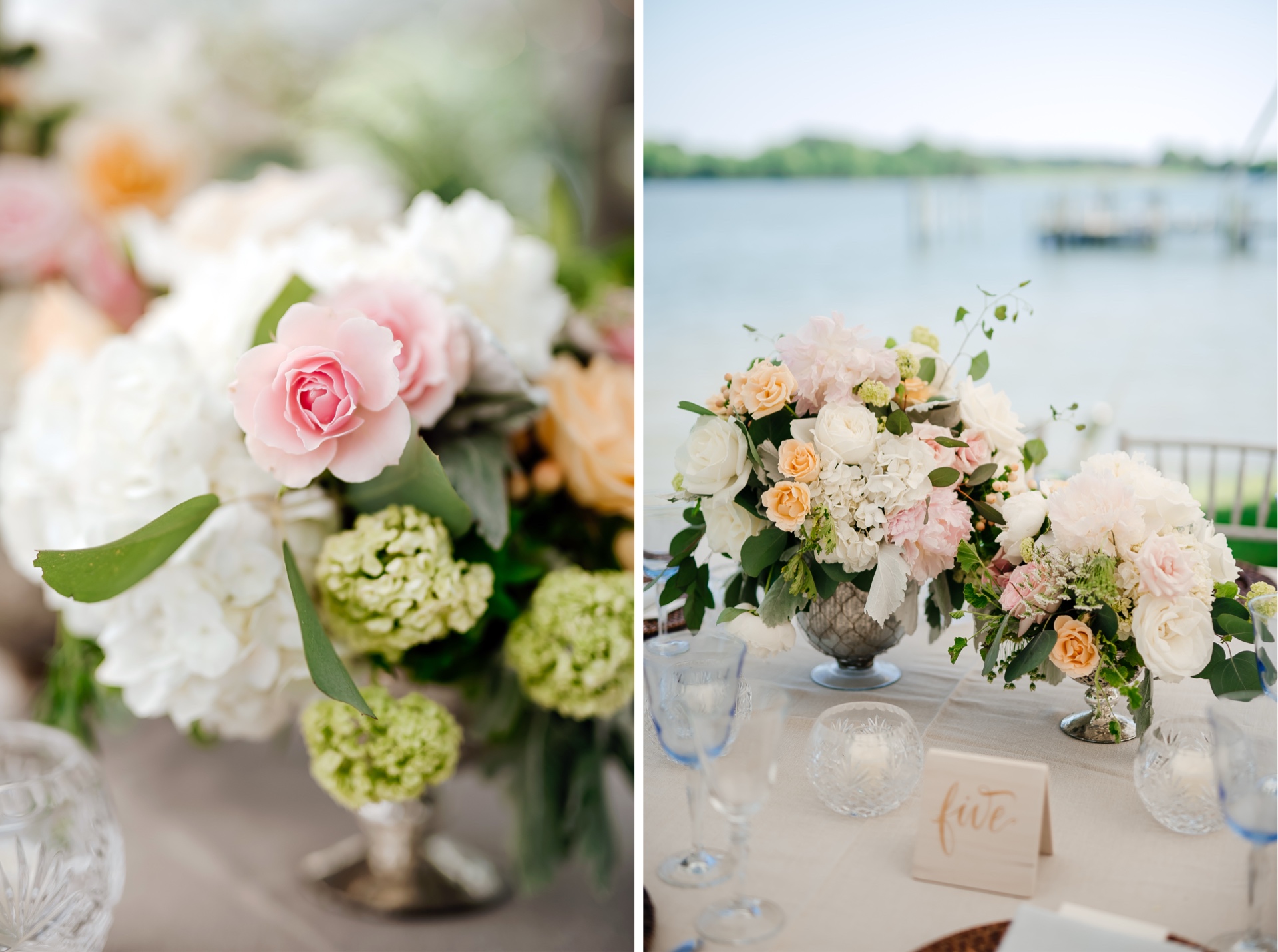 Floral design by Amaryllis eastern shore wedding