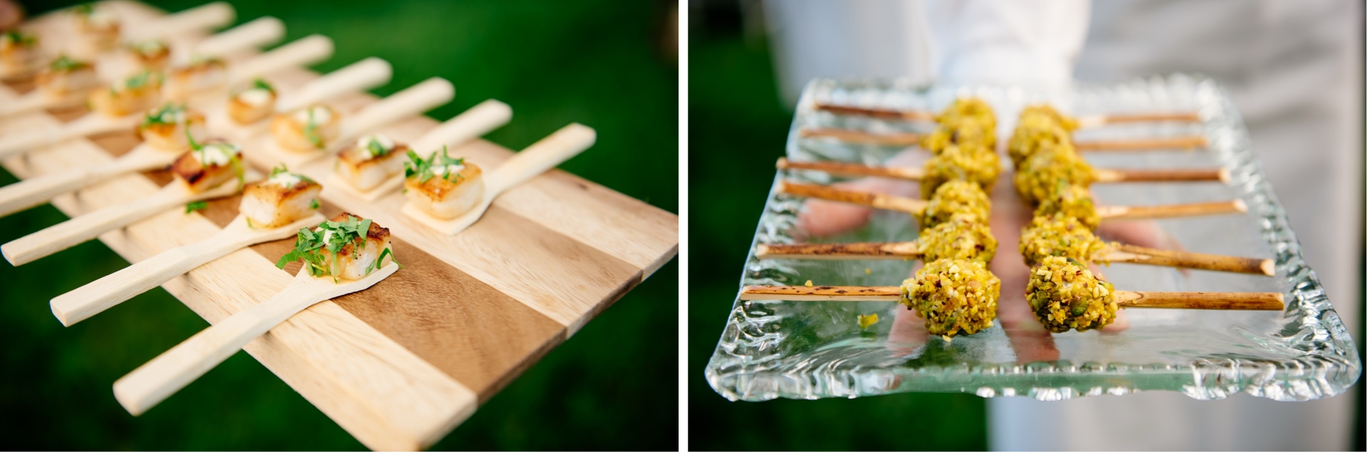 wedding catering by Gourmet by the Bay scallop appetizers